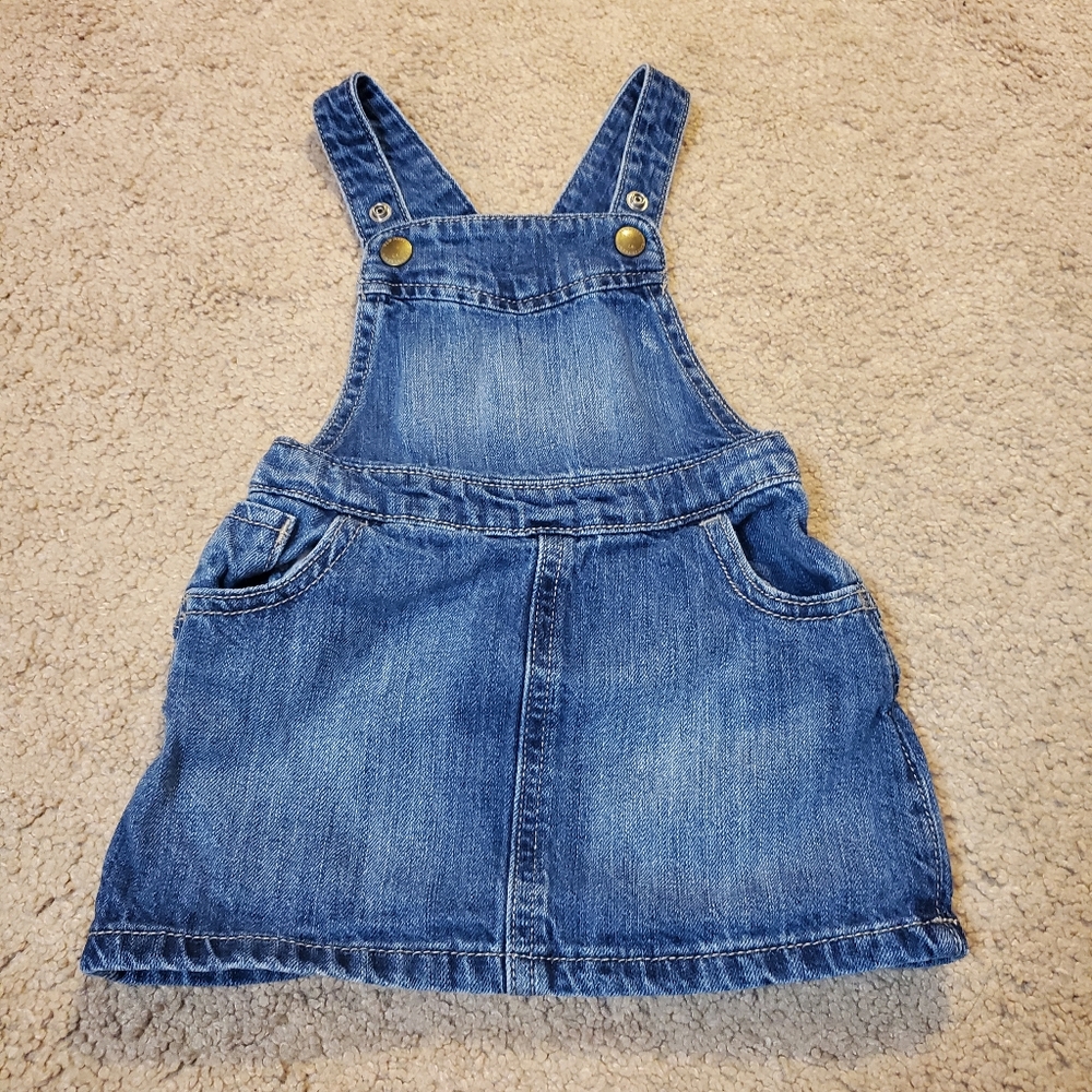 Old Navy denim overall dress size 12-18 months